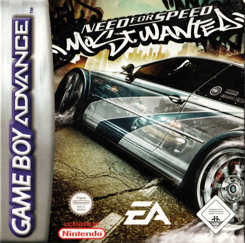 Need for Speed: Most Wanted box art for GameBoy Advance